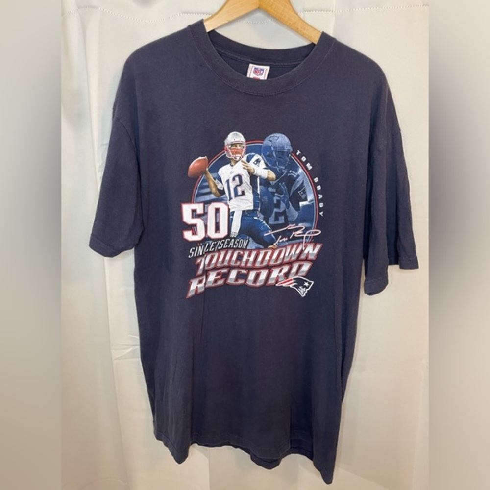 Vintage Tom Brady 50 Touchdown Season Mens XL Collectible T Shirt